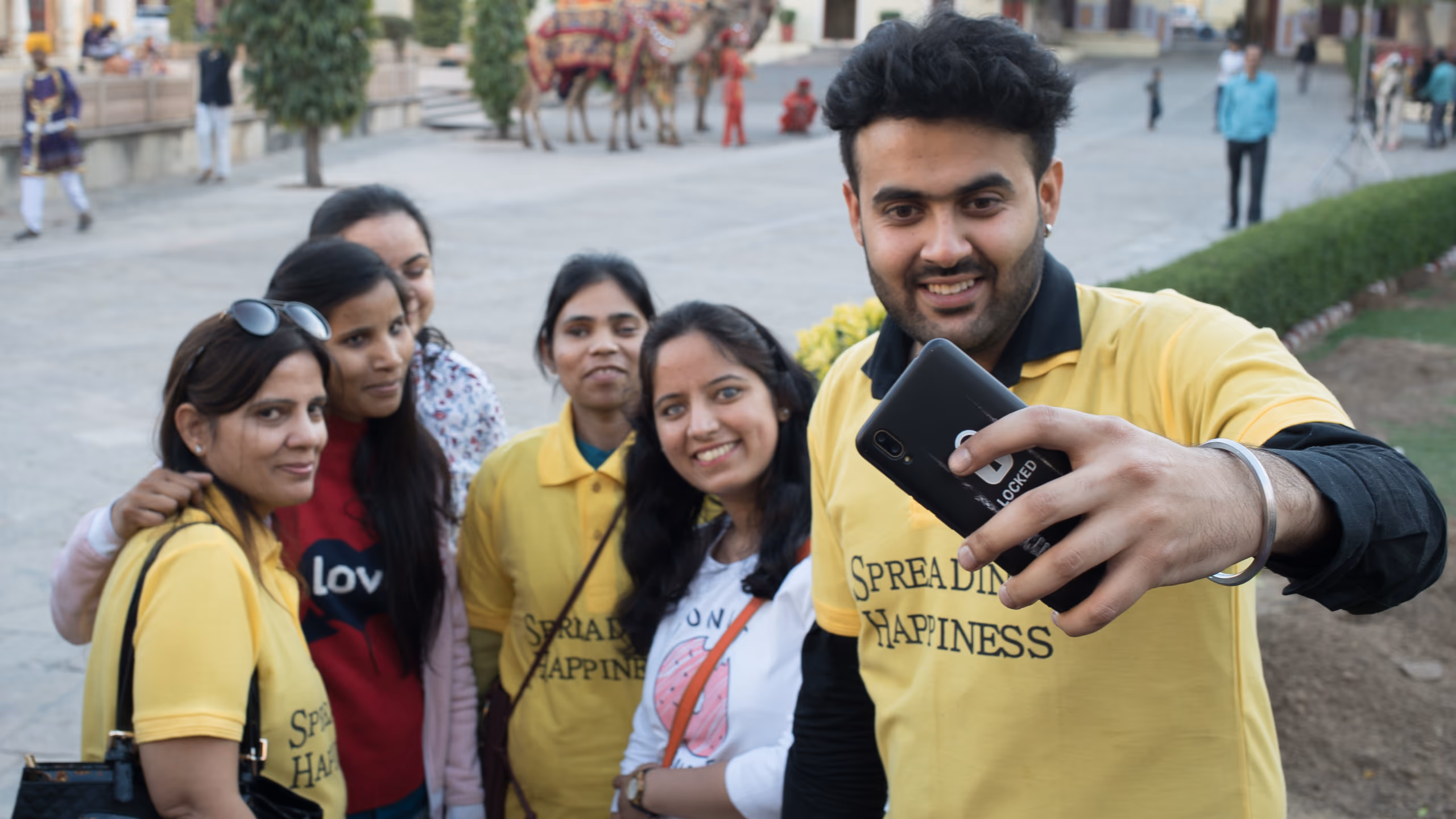 Blind participants in Jaipur